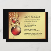 Weihnachtszeit-Party Einladung (Vorne/Hinten)