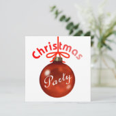Weihnachtszeit-Party Einladung (Stehend Vorderseite)