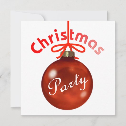 Weihnachtszeit-Party Einladung (Vorderseite)