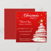 Weihnachtszeit-Party Einladung (Vorne/Hinten)