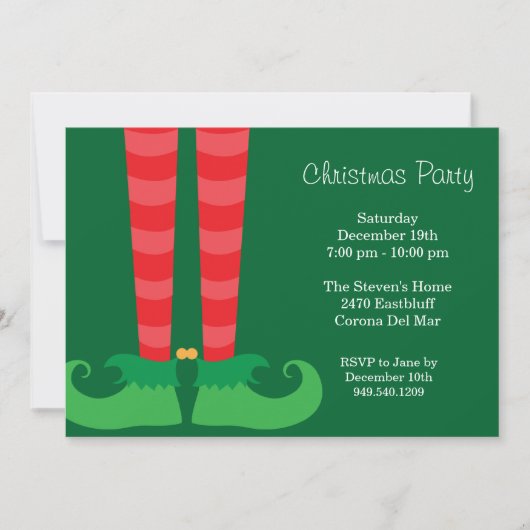 Weihnachtszeit-Party Einladung (Vorderseite)