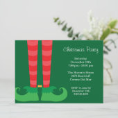 Weihnachtszeit-Party Einladung (Stehend Vorderseite)