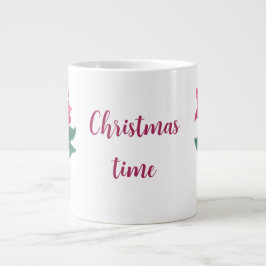 Weihnachtszeit Poinsettia in Blume Topf Tasse