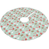 Weihnachtszeit polyester weihnachtsbaumdecke (Schrägansicht)