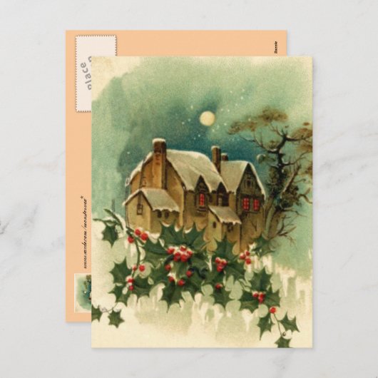 Weihnachtszeit Postkarte (Vorne/Hinten)