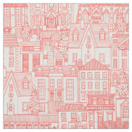 Weihnachtszeit Rote Perle Stoff