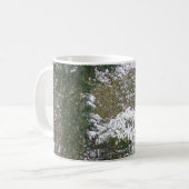 Weihnachtszeit, Schnee im Garten Kaffeetasse (Vorderseite Links)