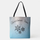 Weihnachtszeit Schneeflocken Mustertüte Tasche (Vorderseite)