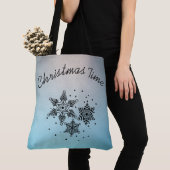 Weihnachtszeit Schneeflocken Mustertüte Tasche (Von Nahem)