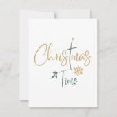 Weihnachtszeit schönes Design - individuelle Karte (Vorderseite)