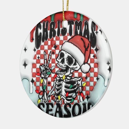 Weihnachtszeit Skeleton Ornament (Links)