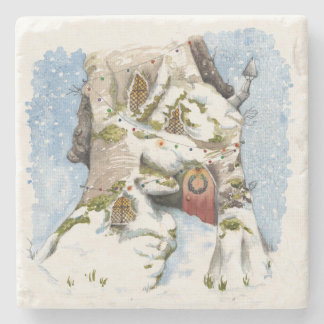 Weihnachtszeit Steinuntersetzer