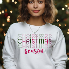 Weihnachtszeit Stilvolle Frauenfeier Sweatshirt