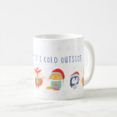 Weihnachtszeit-Tasse mit süße Tier-Freunden Kaffeetasse (VorderseiteRechts)