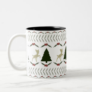 Weihnachtszeit-Tasse Zweifarbige Tasse