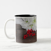 Weihnachtszeit-Tasse Zweifarbige Tasse (Links)