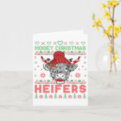 Weihnachtszeit Ugly Sweater Highland Kuh Liebe Er Karte (Gelbe Blume)