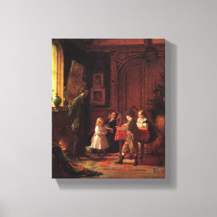 Weihnachtszeit (Vintage Weihnachtszeit) Leinwanddruck