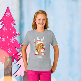 Weihnachtszeit Weihnachtsgebäck Alphabet F Girl T-Shirt