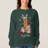 Weihnachtszeit Weihnachtsgebäck Alphabet I Sweatshirt (Vorderseite)