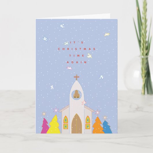 Weihnachtszeit Weihnachtskarte Feiertagskarte (Vorderseite)