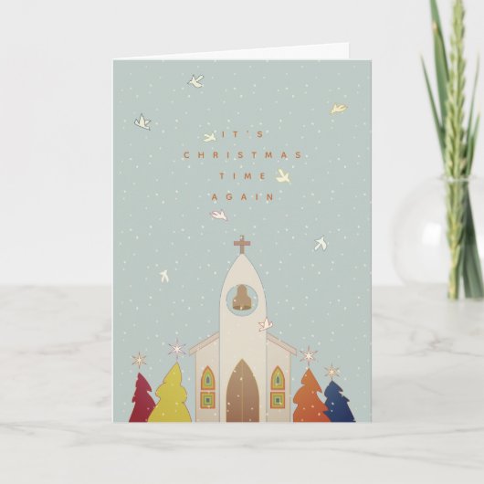 Weihnachtszeit Weihnachtskarte Feiertagskarte (Vorderseite)