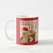 Weihnachtszeit Weihnachtsmann Kaffeetasse (Links)
