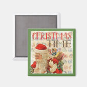 Weihnachtszeit Weihnachtsmann Magnet (Vorderseite/Rückseite)
