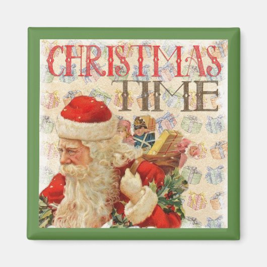 Weihnachtszeit Weihnachtsmann Magnet (Vorne)