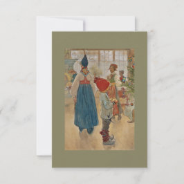 Weihnachtszeit Wieder Julaftonen Einladung