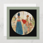 Weihnachtszeit Wieder Julaftonen Feiertagskarte (Vorne/Hinten)