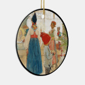 Weihnachtszeit wieder neu keramik ornament (Rechts)