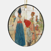 Weihnachtszeit wieder neu keramik ornament (Links)