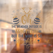 Weihnachtszeit Word Art Fensteraufkleber (Blatt 2)