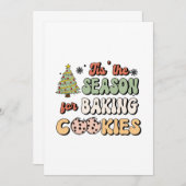Weihnachtszeit zum Backen von Cookies Einladung (Vorne/Hinten)