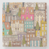 Weihnachtszeitenvielfalt Steinuntersetzer (Vorderseite)