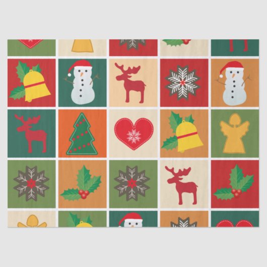 Weihnachtszeitpapier Seidenpapier (Vorderseite)