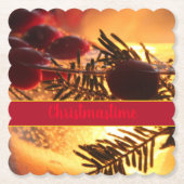 Weihnachtszeitpapier-Untersetzer Untersetzer (Vorderseite)