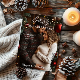 Weihnachtszeitschrift Cover Pregnancy Ankündigung