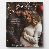 Weihnachtszeitschrift Cover Pregnancy Foto Fotoplatte (Vorderseite)