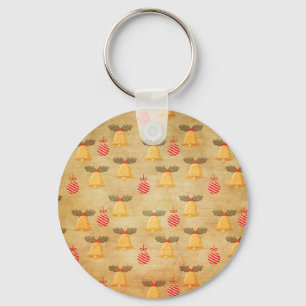 Weihnachtszeitschrift mit Glocken Schlüsselanhänger