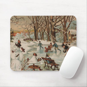 Weihnachtszeitseis Skaten Mousepad