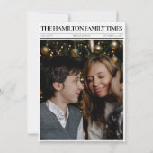 Weihnachtszeitung 6 Fotos Feiertagskarte (Vorderseite)