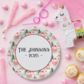 Weihnachtszeitung für süße Leckereien Pappteller (Party)