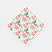 Weihnachtszeitung für süße Leckereien Serviette (Ecke)