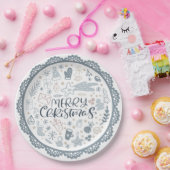 Weihnachtszeitung Pappteller (Party)