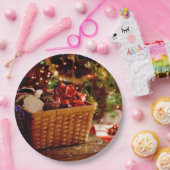 Weihnachtszeitung Pappteller (Party)