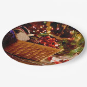 Weihnachtszeitung Pappteller (Schrägansicht)