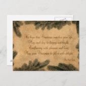 Weihnachtszeitung - Postkarte (Vorne/Hinten)