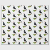 Weihnachtszeitung Santa Crow Geschenkpapier (Flach)